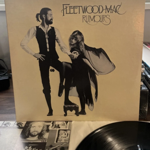 FLEETWOOD MAC - RUMOURS - US 1ST PRESS LP (1977) TEXTURED SLEEVE W/INSERT EX/EX - Image 1