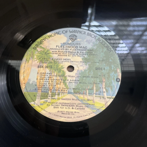 FLEETWOOD MAC - RUMOURS - US 1ST PRESS LP (1977) TEXTURED SLEEVE W/INSERT EX/EX - Image 10