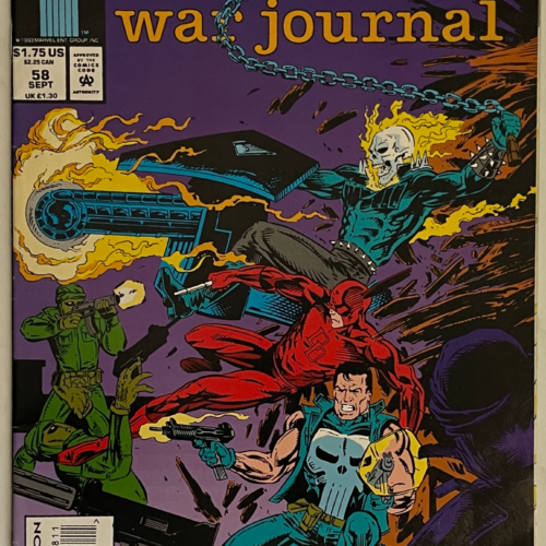 Marvels The PUNISHER War Journal. Blood Red Moon Vol 1 No 58 September 1993 - Image 1