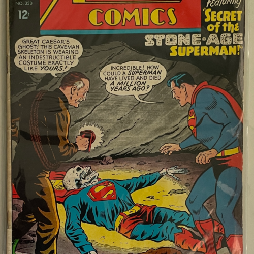 Superman - Action Comics #350 - The Secret of the Stone-Age Superman - 1967 - Image 1